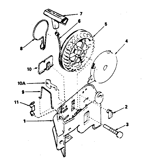 Rewind starter no. 590531