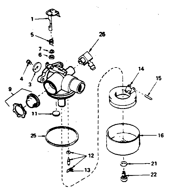 Carburetor no. 632389