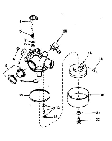 Carburetor no. 632389