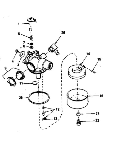 Carburetor no. 632389
