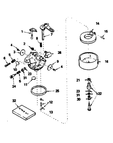 Carburetor no. 632113