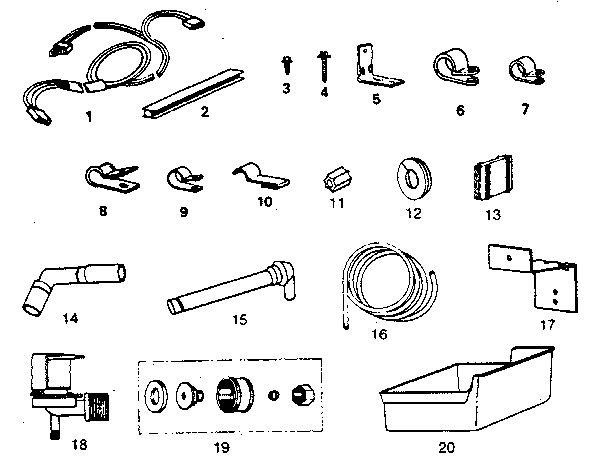 Ice maker installation parts kit #8085c