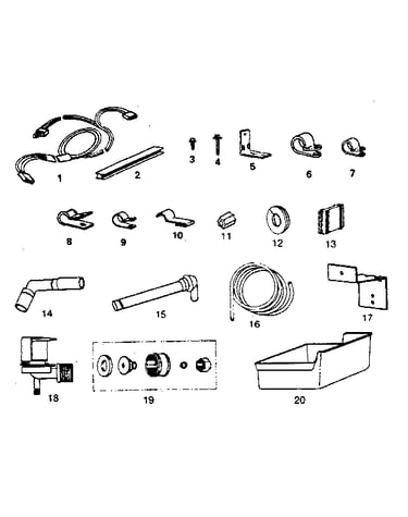 Ice maker installation parts kit #8085c