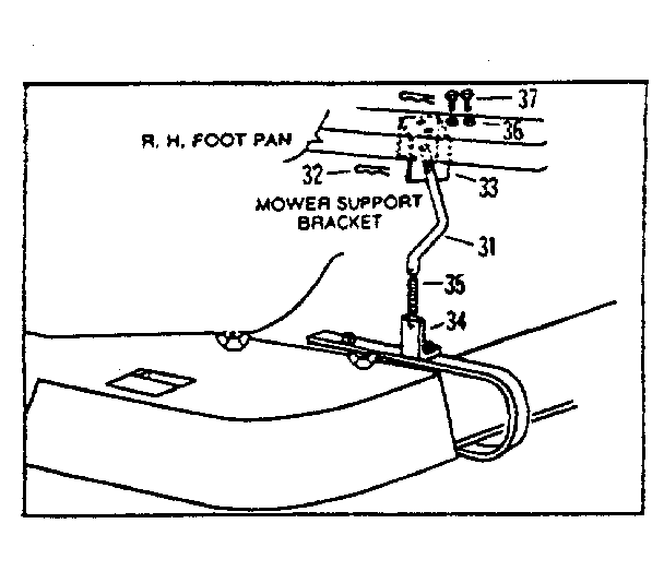 MOWER SUPPORT BRACKET 42205