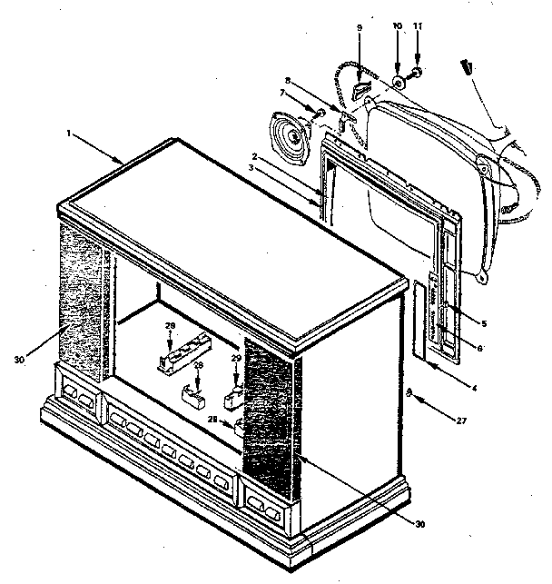 Front cabinet assembly