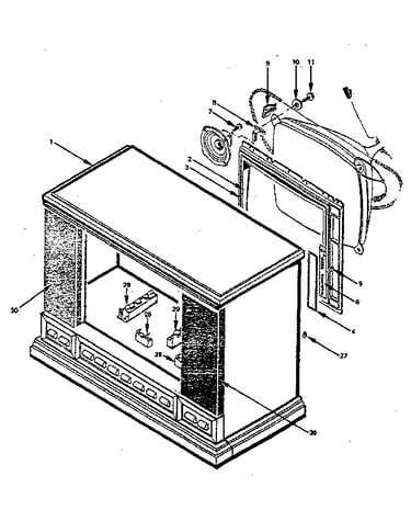 Front cabinet assembly