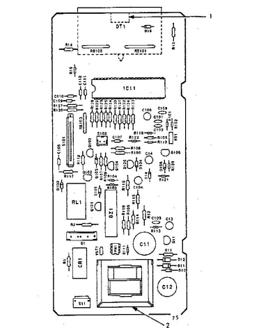 Power & control circuit board (part no. 13701)