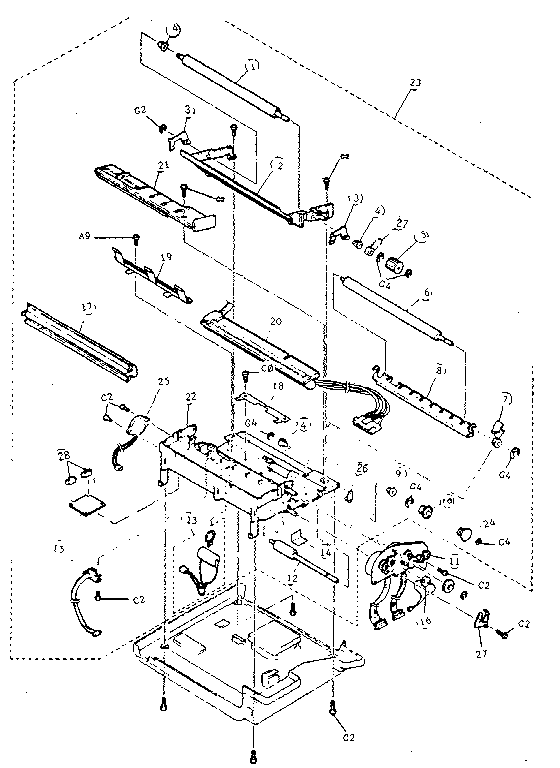 MACHINE INTERNAL COMPONENTS