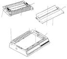 OKI Data MICROLINE 393 middle/access and rear cover assembly diagram