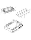 Middle/access and rear cover assembly