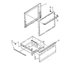 Whirlpool RF3020XPW0 door and drawer diagram