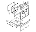 Kenmore 99538 (1988) door and drawer diagram