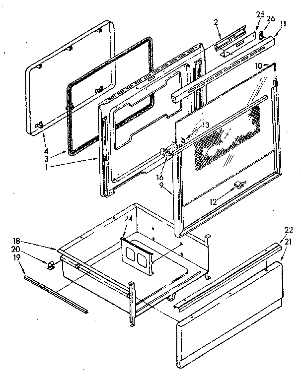 Door and drawer