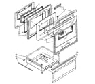 Kenmore 99541 (1988) door and drawer diagram