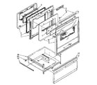 Kenmore 99558 (1988) door and drawer diagram
