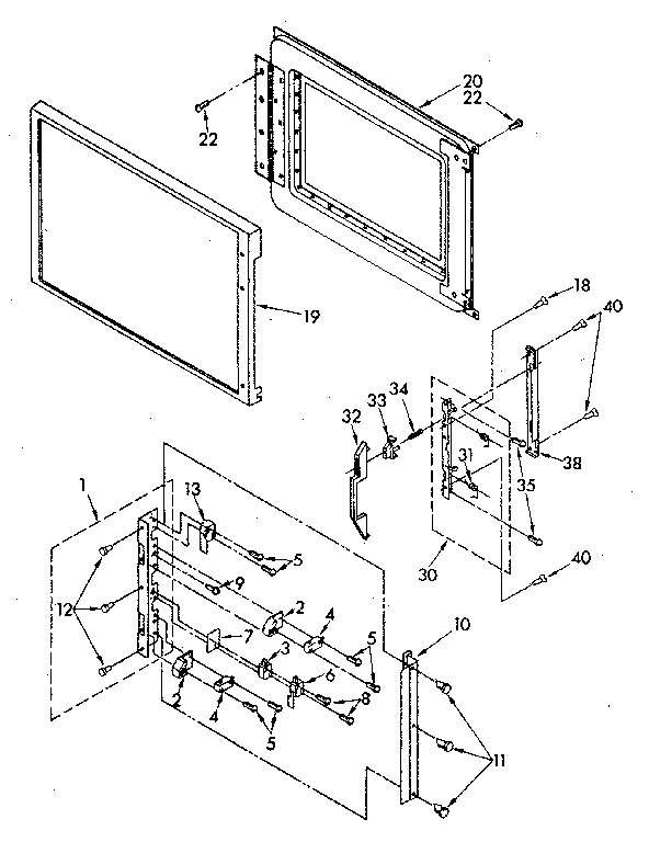 Door and latch