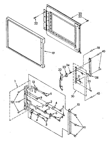 Door and latch