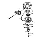 Tecumseh HM100-159096L rewind starter no. 590630 diagram