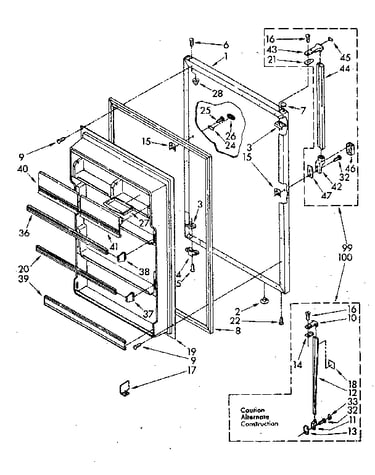 Refrigerator door