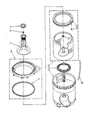 Agitator, basket and tub