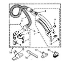 Kenmore 1162635582 hose and attachment diagram