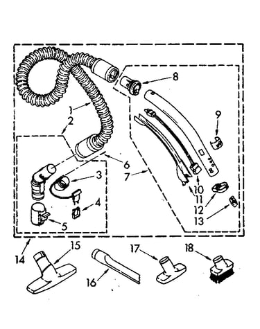 Hose and attachment