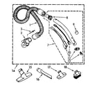 Kenmore 1162732081 hose and attachment diagram
