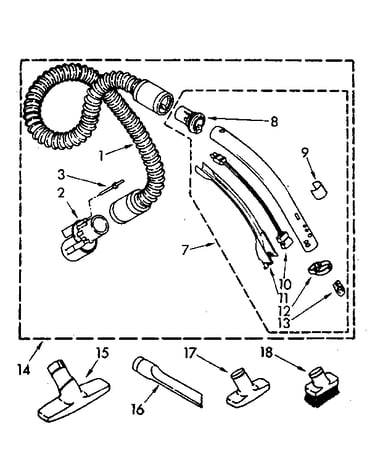 Hose and attachment