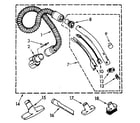 Kenmore 1162832081 hose and attachment diagram