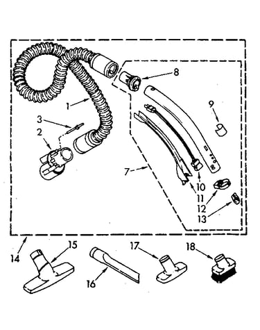 Hose and attachment