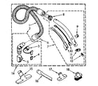 Kenmore 1162839081 hose and attachment diagram