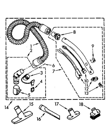 Hose and attachment