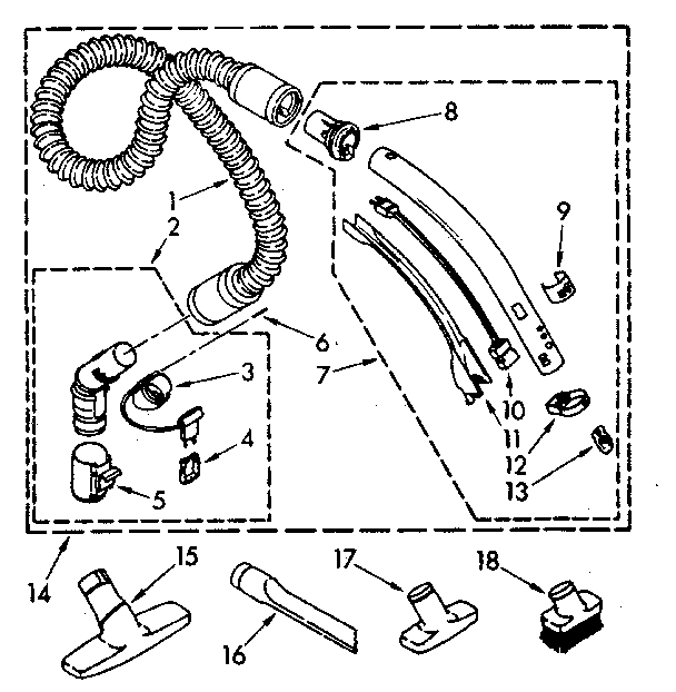 Hose and attachment
