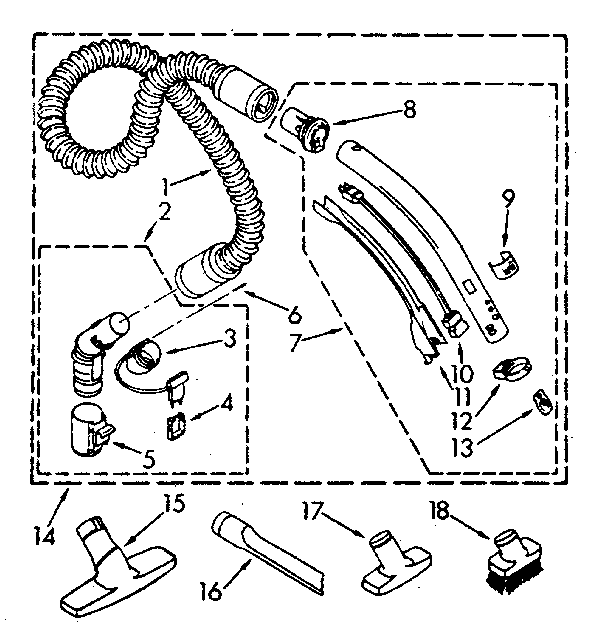 Hose and attachment