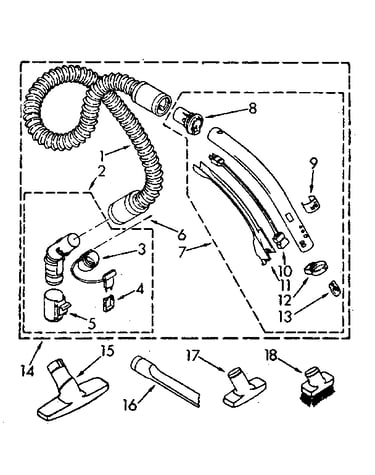 Hose and attachment