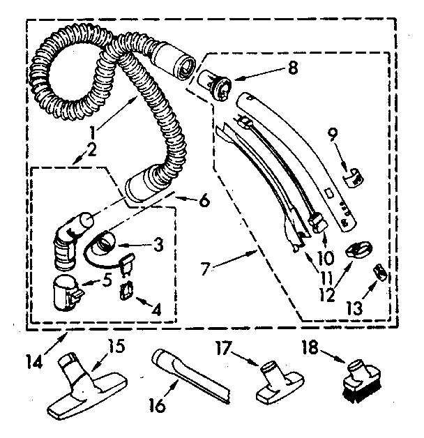Hose and attachment