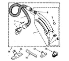 Kenmore 1162920081 hose and attachment diagram