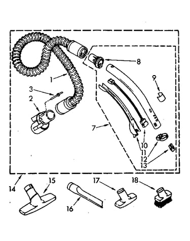 Hose and attachment