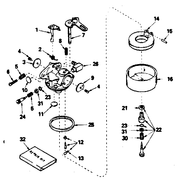 Carburetor no. 632113
