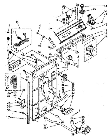 Control and rear panel