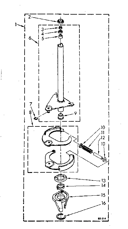Brake and drive tube