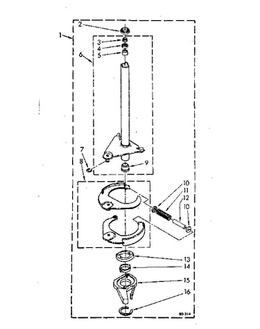 Brake and drive tube
