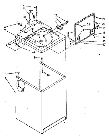 Top and cabinet