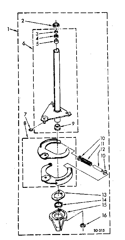Brake and drive tube