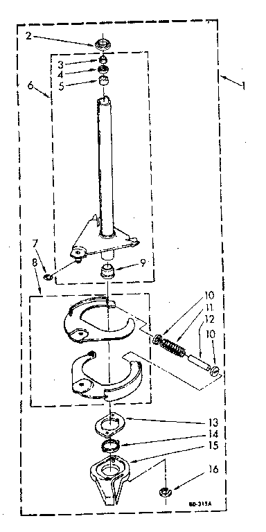 Brake and drive tube