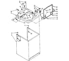 Whirlpool LA9800XSN1 top and cabinet diagram