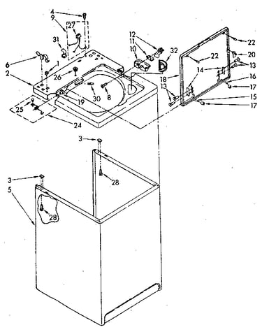 Top and cabinet