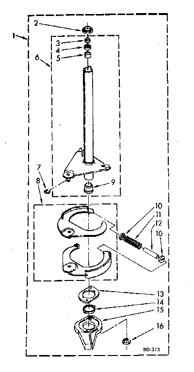 Brake and drive tube