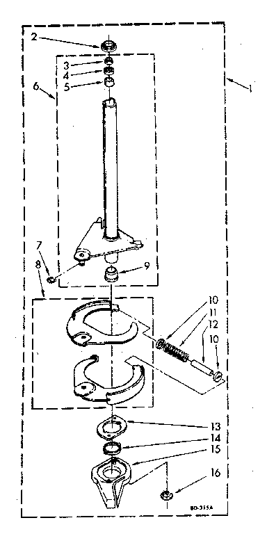 Brake and drive tube