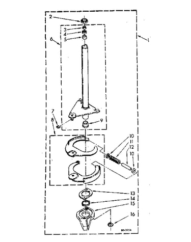 Brake and drive tube